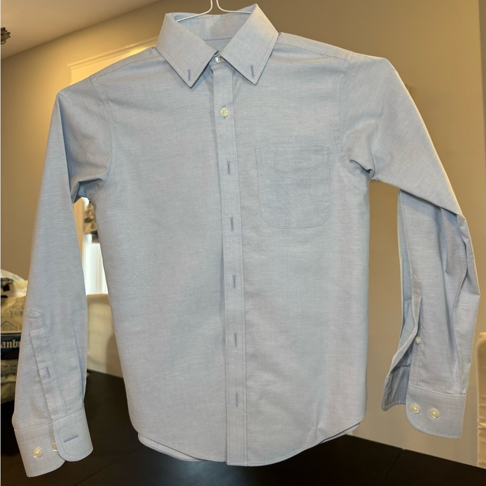Blue Oxford Class Club button down shirt size 10